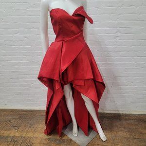 Fashion Nova Red Sleeveless High Low Formal Dress - NWT